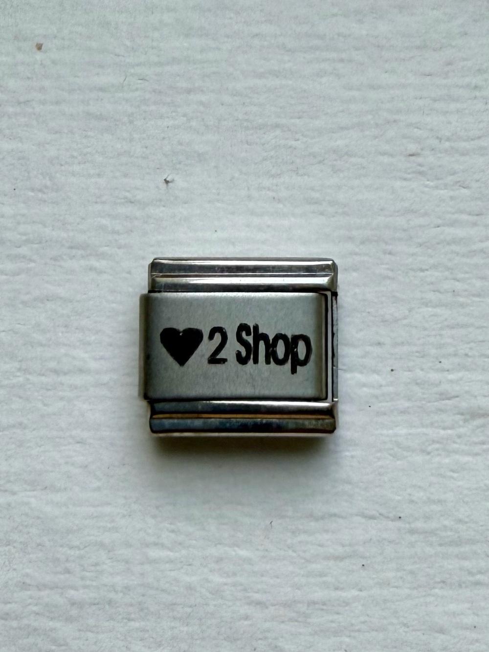 Silver Italian Charm Link "❤ 2 Shop"